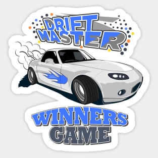 Drift Master Silver Car design Sticker